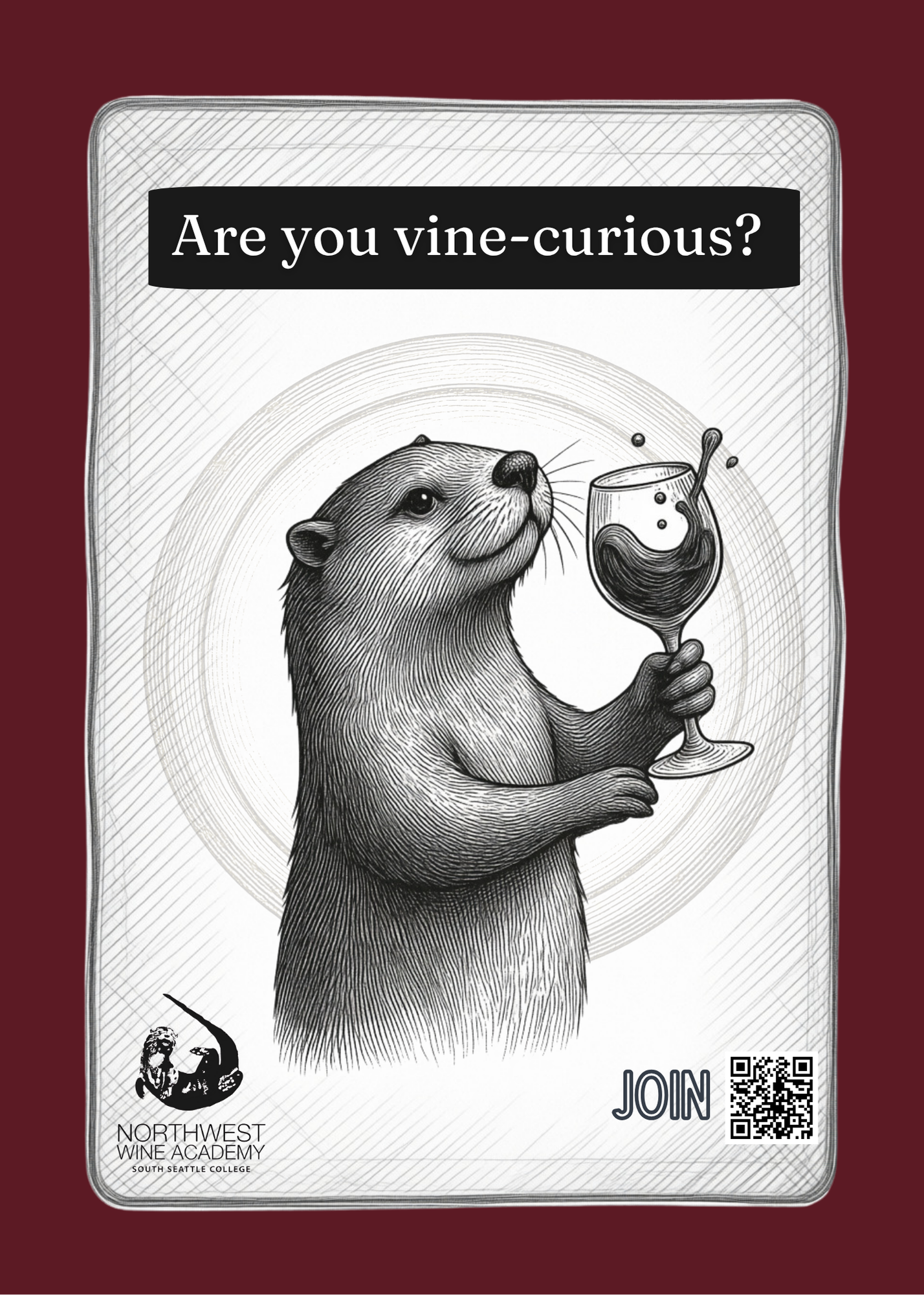 The Curious Otter Wine Club Logo