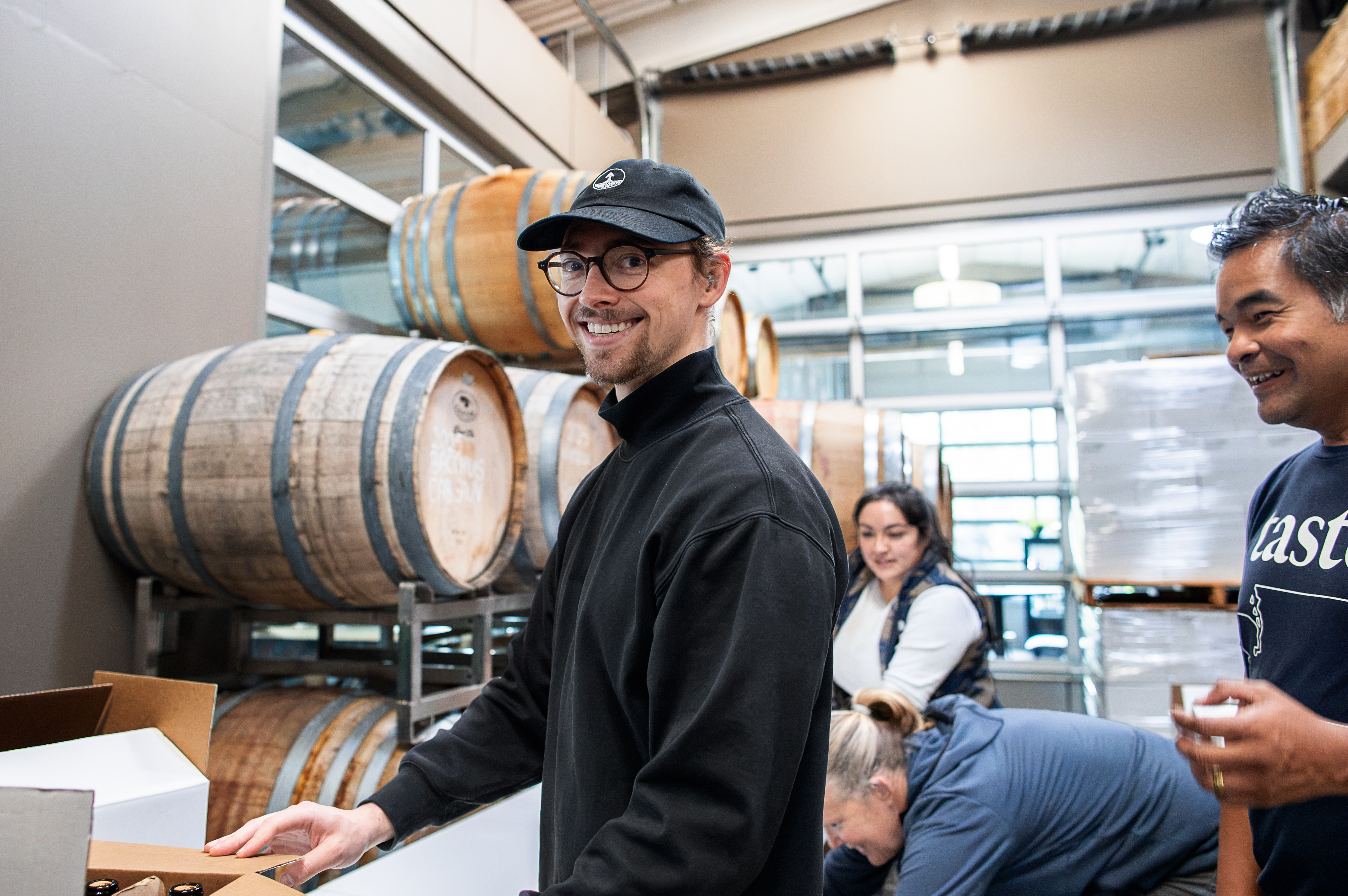 Students in the wine studies program